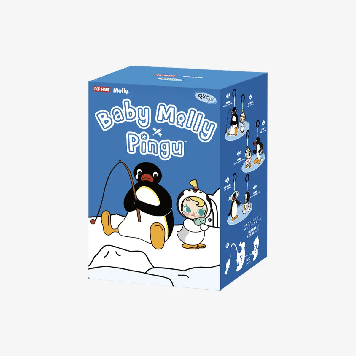 Baby Molly × Pingu Happy Fishing Series-Vinyl Plush Pendant Blind Box