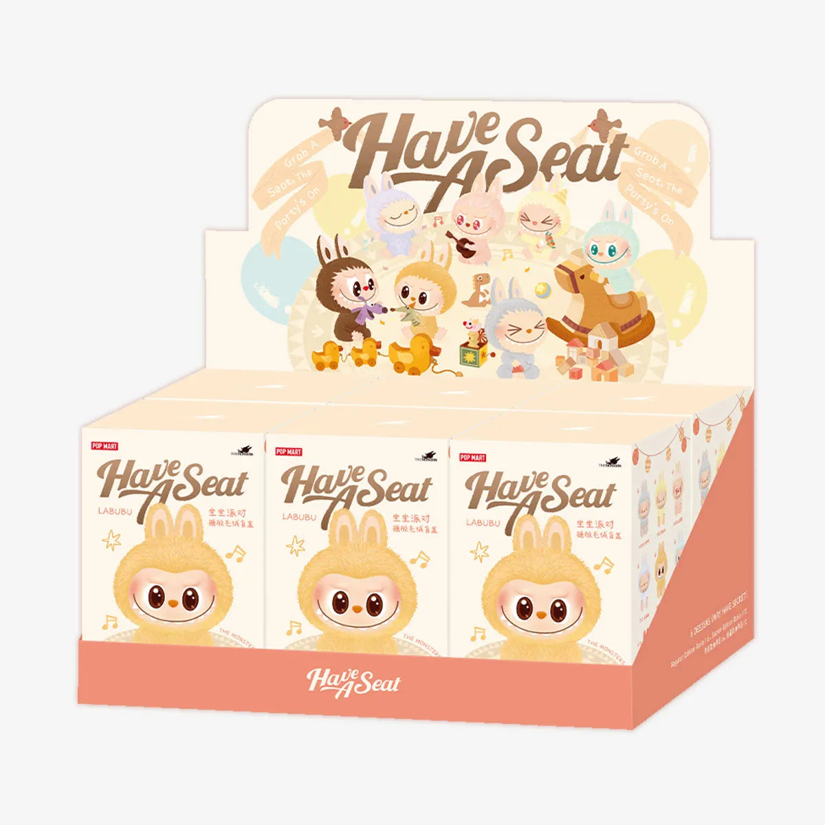 FULL ESKE - Set 6 stk med Have a Seat Vinyl Plush Blind Box