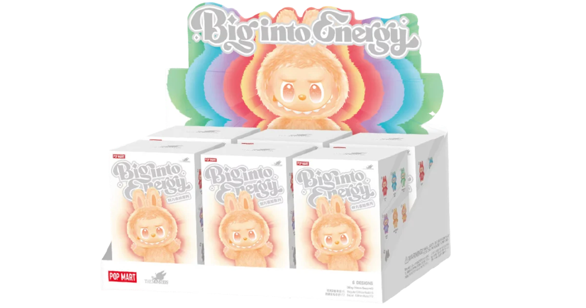 Big into Energy Series- Vinyl Plush Pendant Blind Box - Set 6 stk