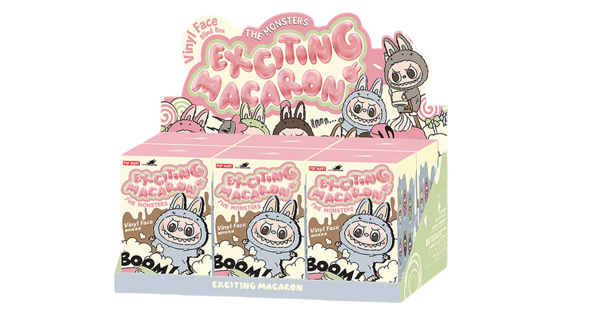 THE MONSTERS - Exciting Macaron Vinyl Face Blind Box - Set 6 stk