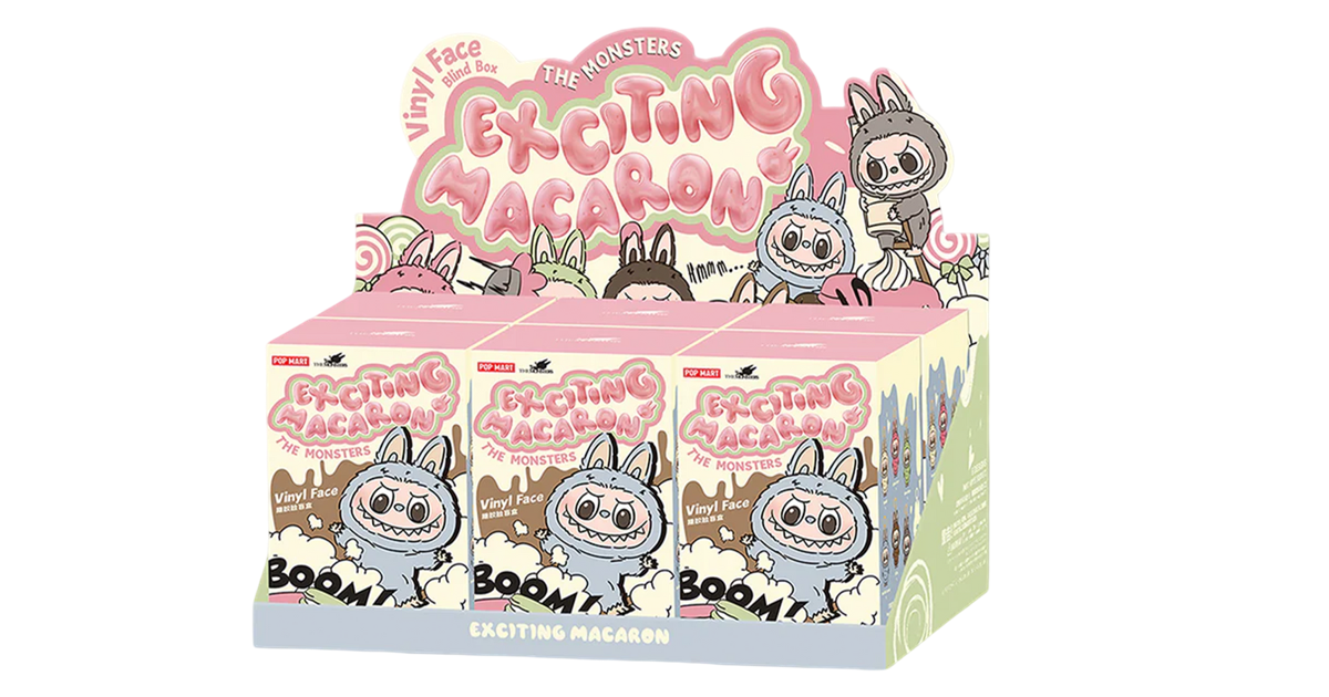 Exciting Macaron Vinyl Face Blind Box - Set 6 stk