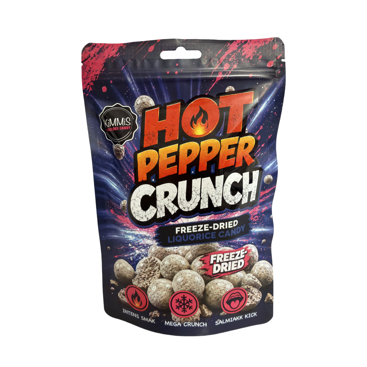 Hot Pepper Crunch – frysetørket Tyrkisk Peber i helt ny emballasje