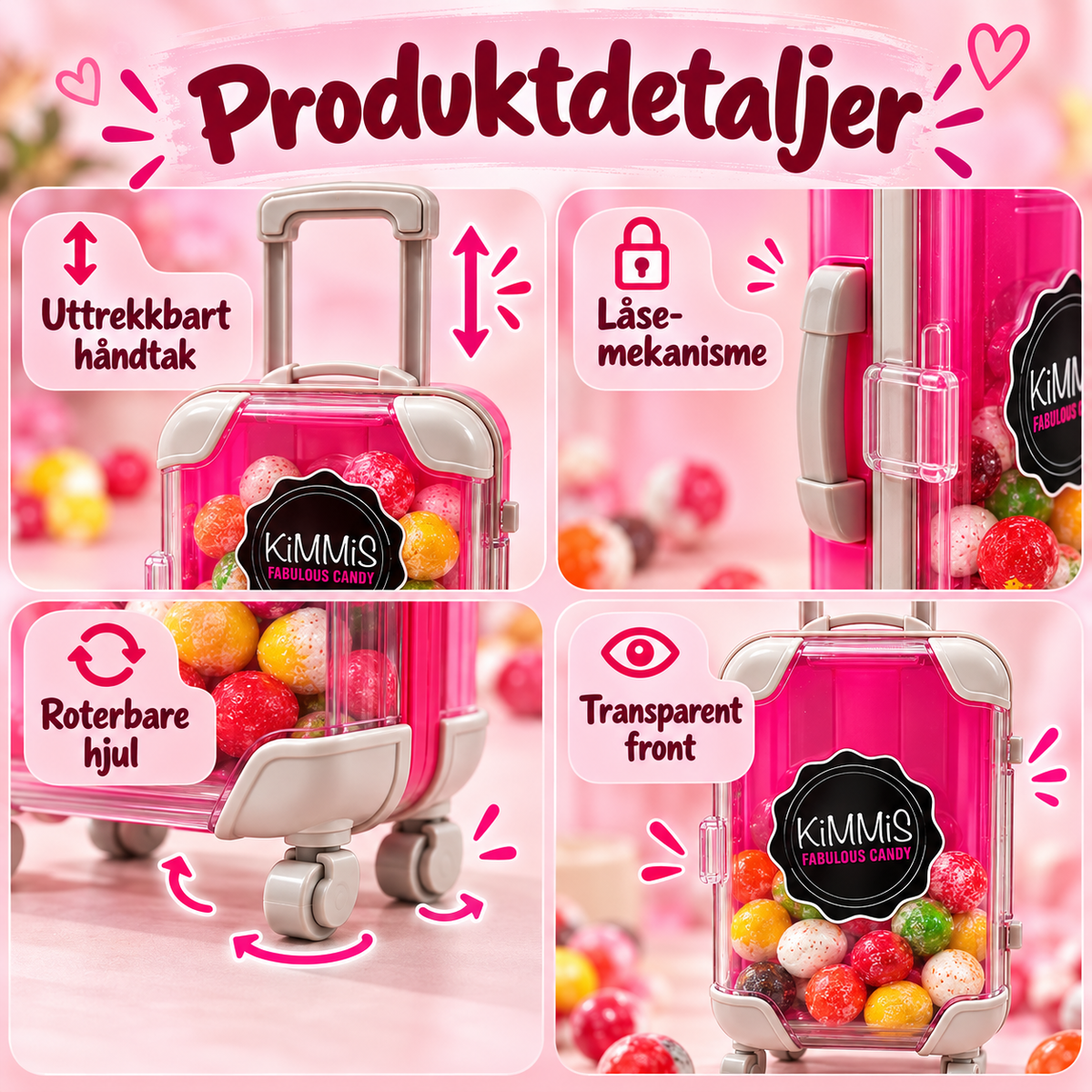 Kimmis Mini Godterikoffert – Rainbow Ninjas 40g