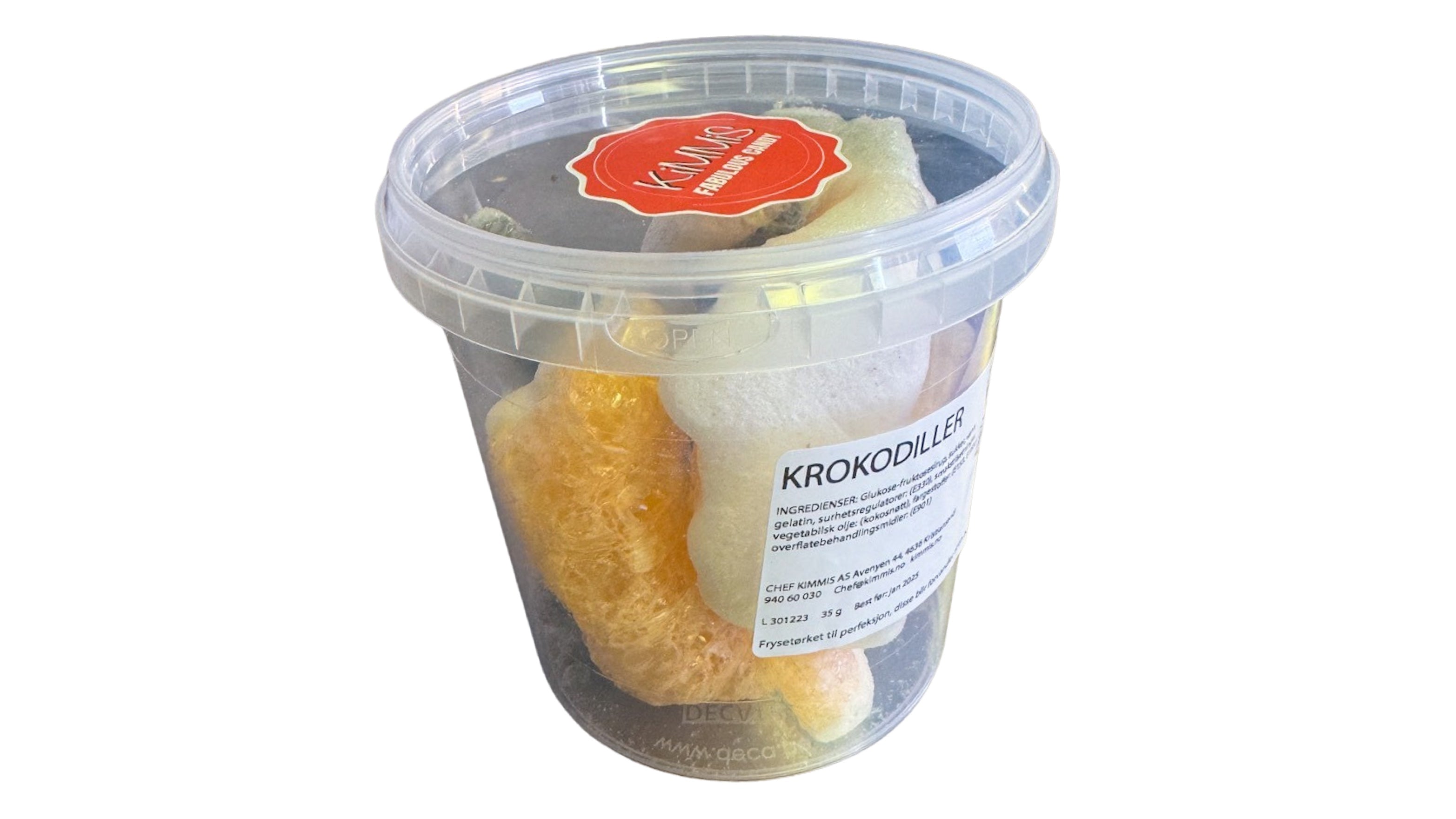 Frysetørkede Krokodiller (35 g)