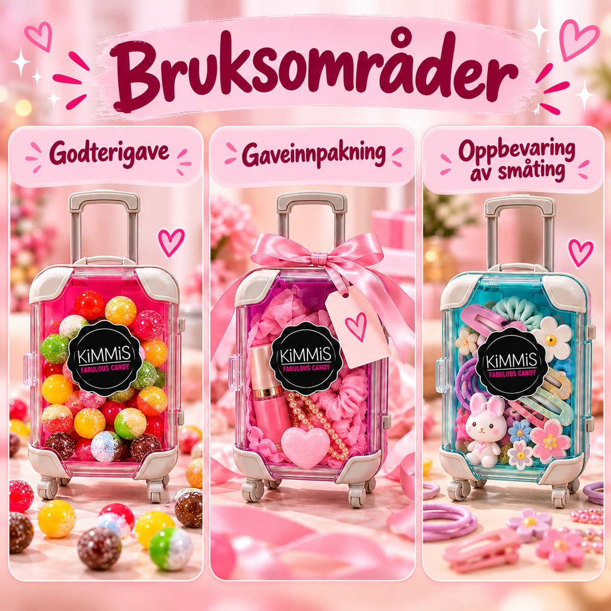 Kimmis Mini Godterikoffert – Rainbow Ninjas 40g
