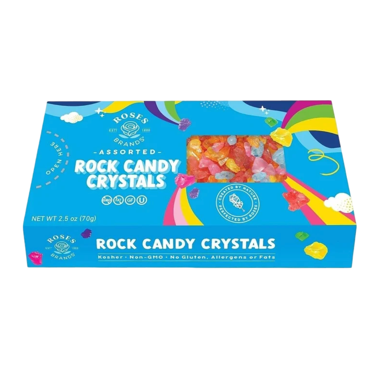 Crystals Rock Candy Ledinukai Assorted 70g