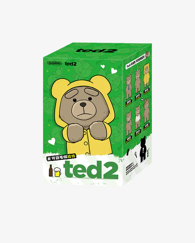 POP MART ted 2 Teddy Bear Action Plush Pendant