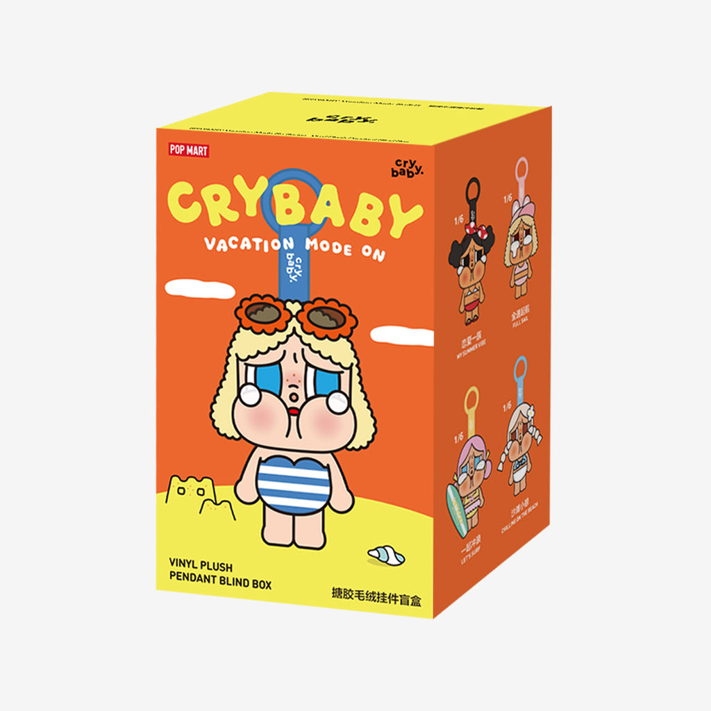 CRYBABY Vacation Mode On Series-Vinyl Plush Pendant Blind Box