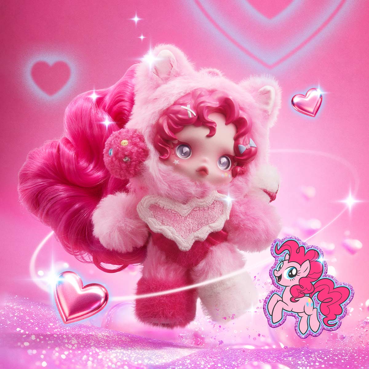 SKULLPANDA × My Little Pony Series Plush Doll Pendan