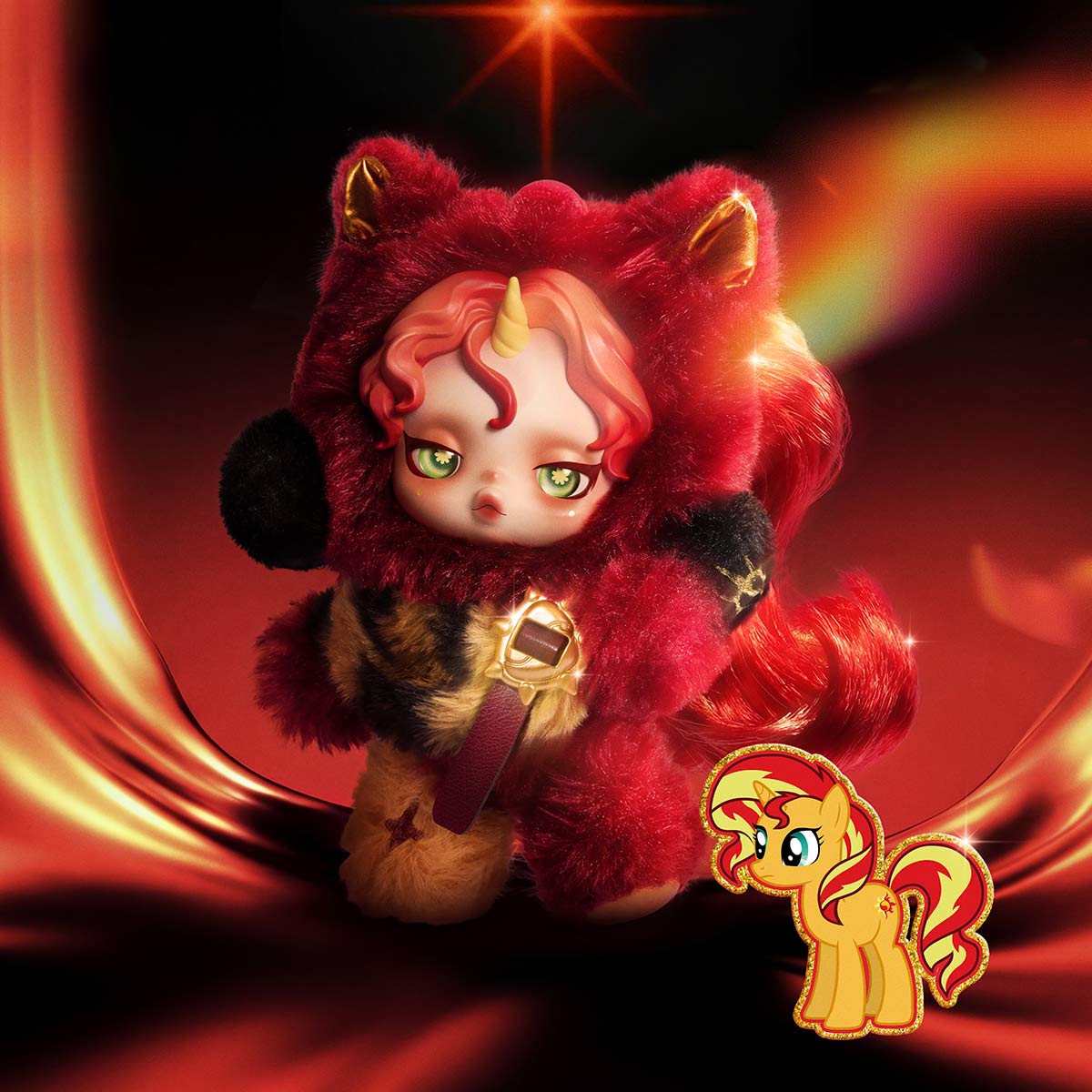 SKULLPANDA × My Little Pony Series Plush Doll Pendan
