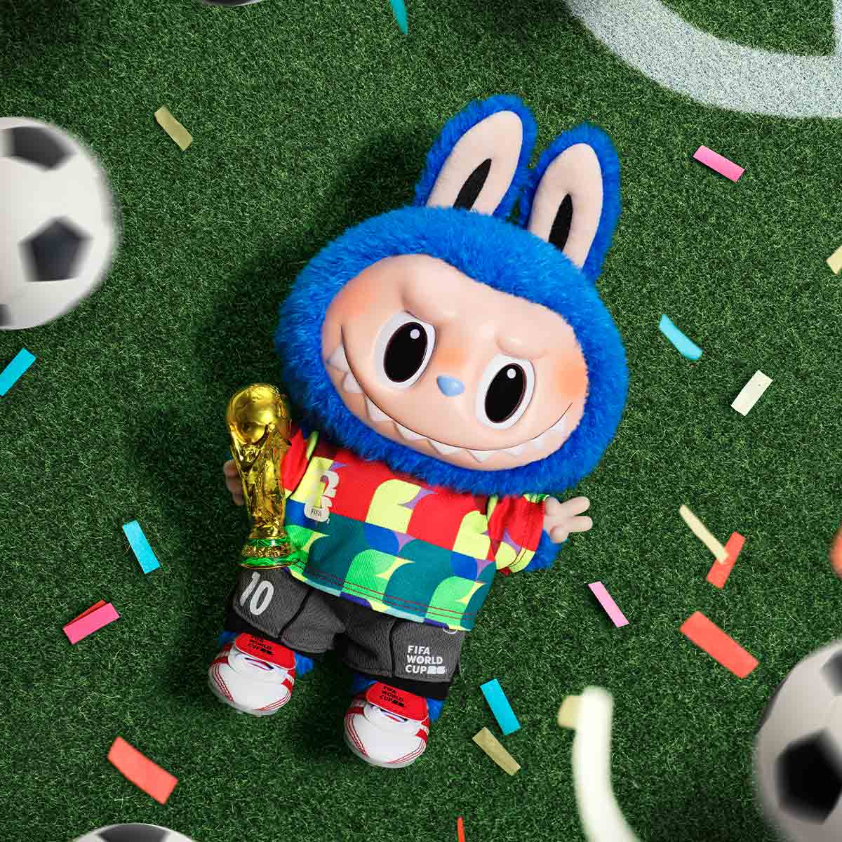 THE MONSTERS × FIFA SERIES-Catch the Win Vinyl Plush Doll