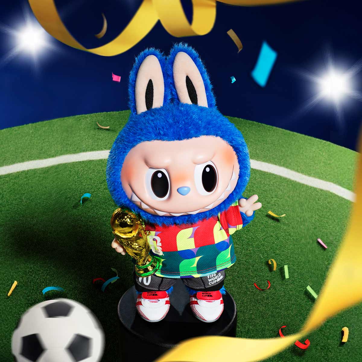 THE MONSTERS × FIFA SERIES-Catch the Win Vinyl Plush Doll