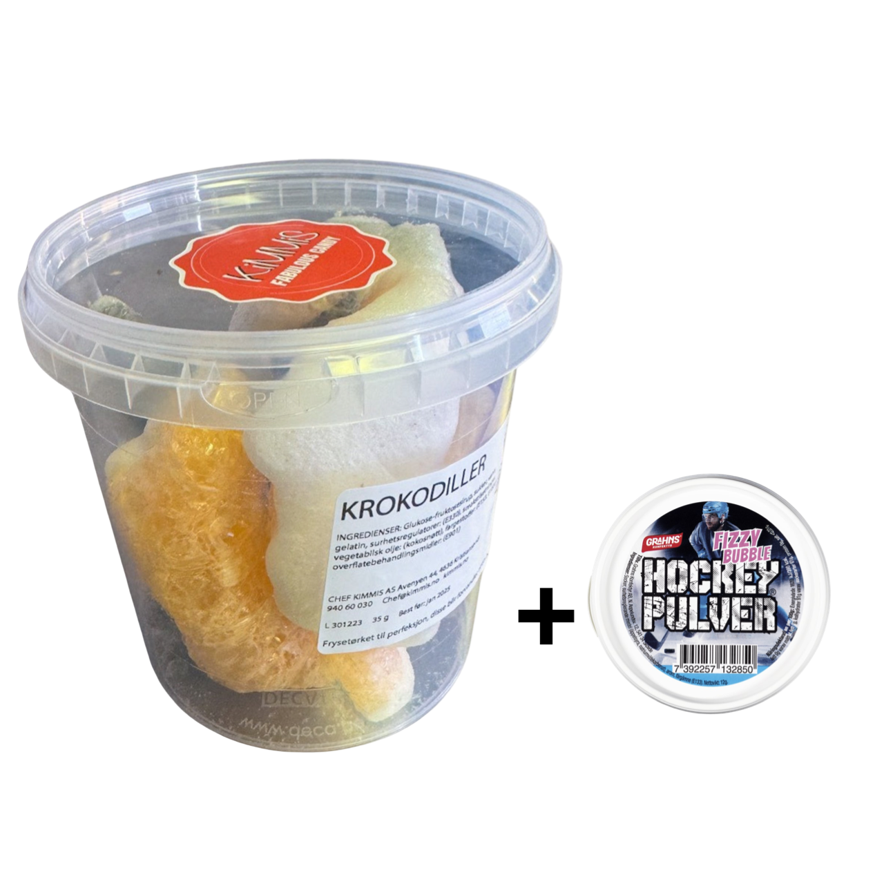 Frysetørket Krokodiller - Hockeypulver Kit