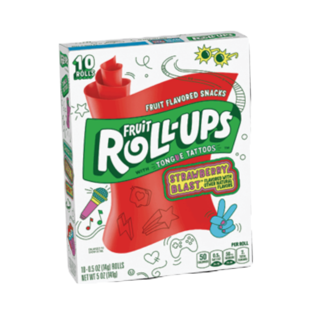 FRUIT ROLL-UPS STRAWBERRY BLAST PACK 141g