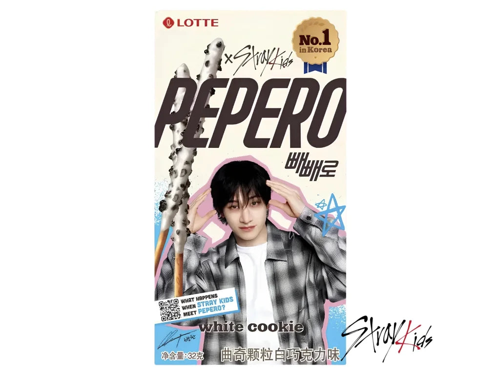 PEPERO STRAY KIDS WHITE COOKIE 32g – KOR