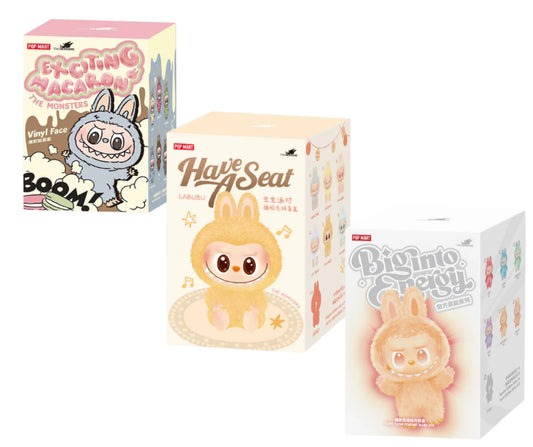 Labubu Bundle – 3 Serier (Macaron, Have a seat og Energy)