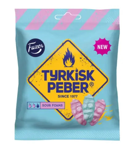 Fazer Tyrkisk Peber Sour Foams 80g