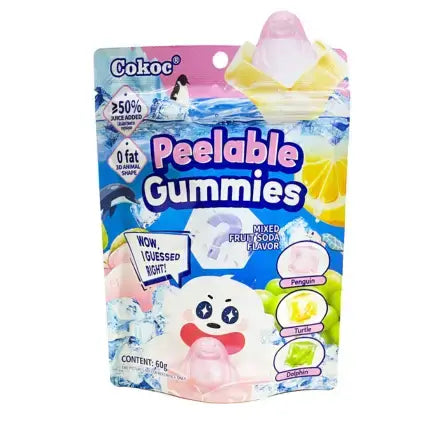 Cokoc Peelable Gummies Mixed Fruit Soda 60g