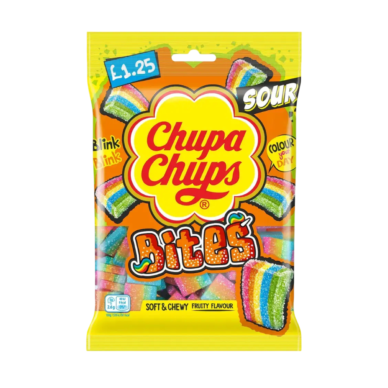 CHUPA CHUPS SOUR BITES BAG 120g