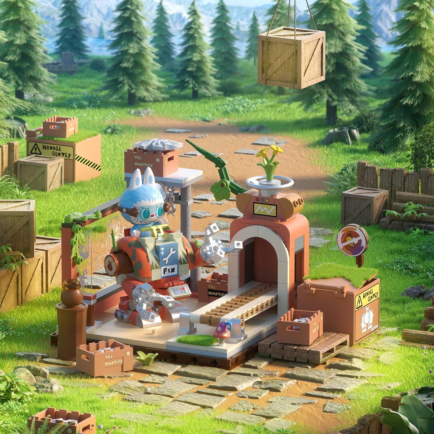 Labubu Forest Secret Base