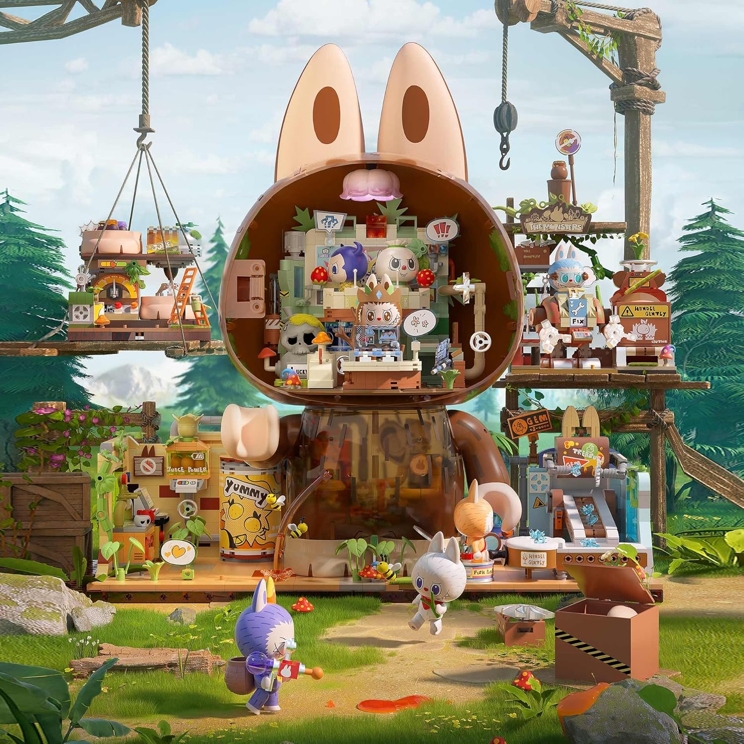 Labubu Forest Secret Base