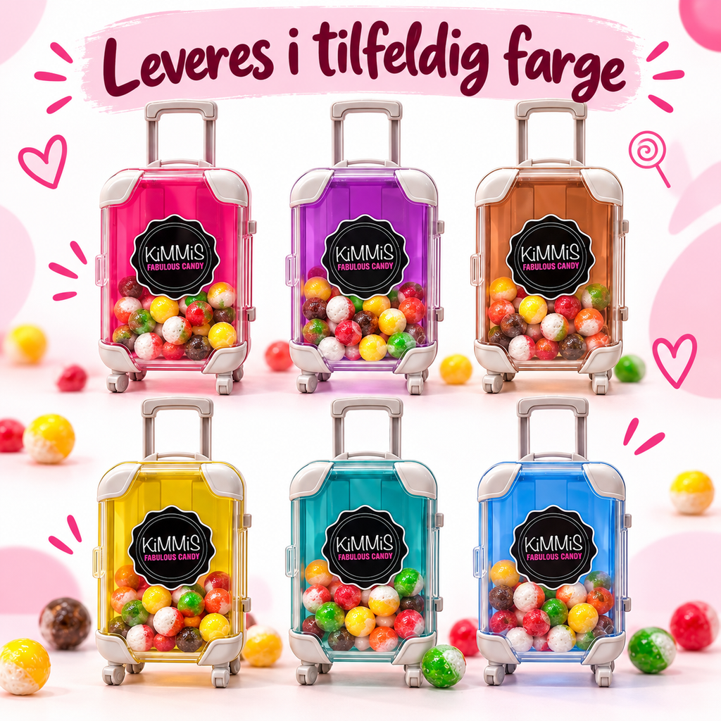 Kimmis Mini Godterikoffert – Rainbow Ninjas 40g