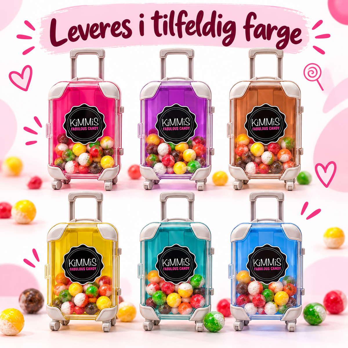 Kimmis Mini Godterikoffert – Rainbow Ninjas 40g