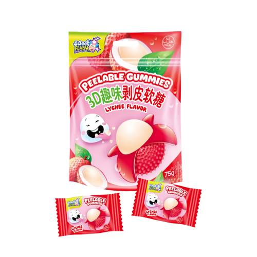 Peelable Gummies Lychee 75g