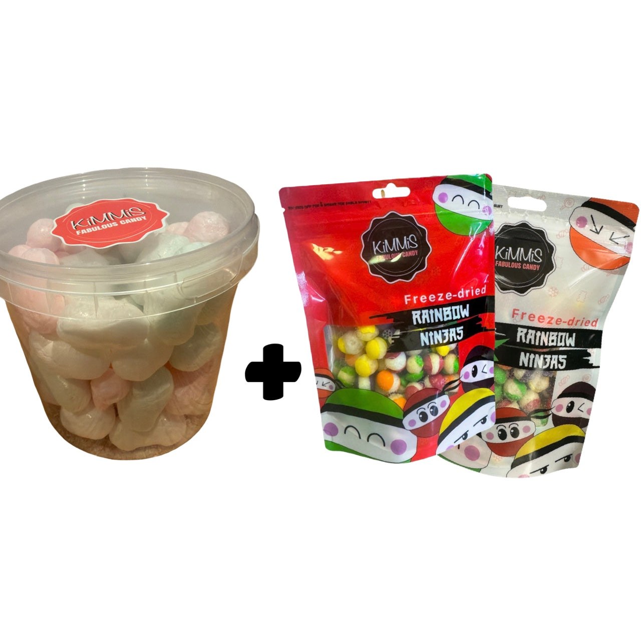 BUNDLE 1 stk Frysetørket Bilar og 2 stk Rainbow Ninjas