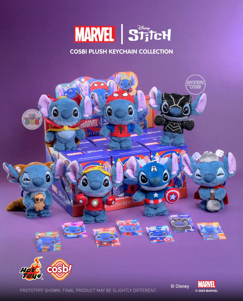 Marvel Stitch Blind Box Plush Keychain - Hot Toy Cosbi
