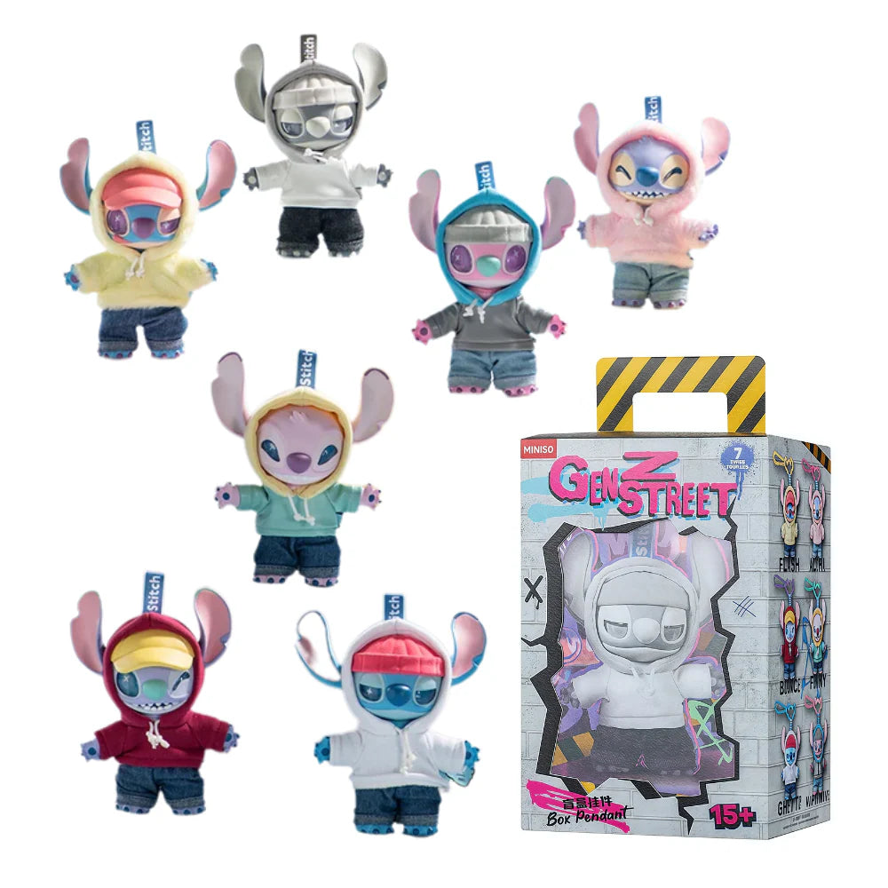 Stitch Gen Z Street Plush Keychain Blind Box