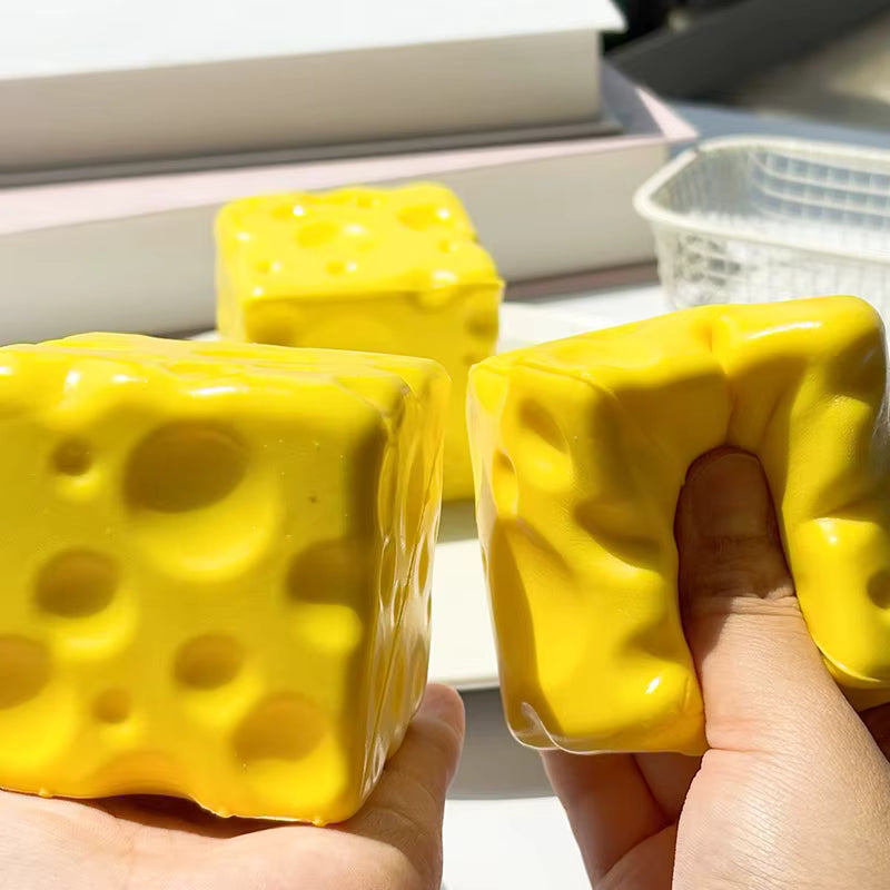 Cheese Cube Stress Ball – Squishy Osteterning