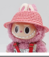 Stråhatt til Labubu (Rosa)