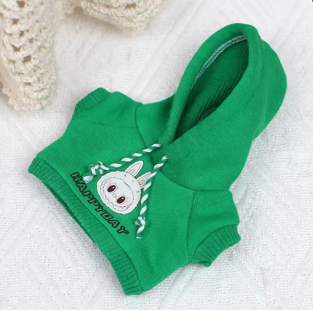 Hettegenser til Labubu (Grønn)