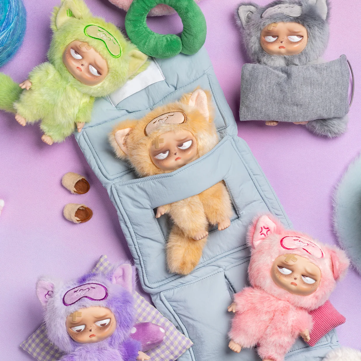 Sleepless Grumpipi – Whispers to Dreamland Plush Blind Box Keychain