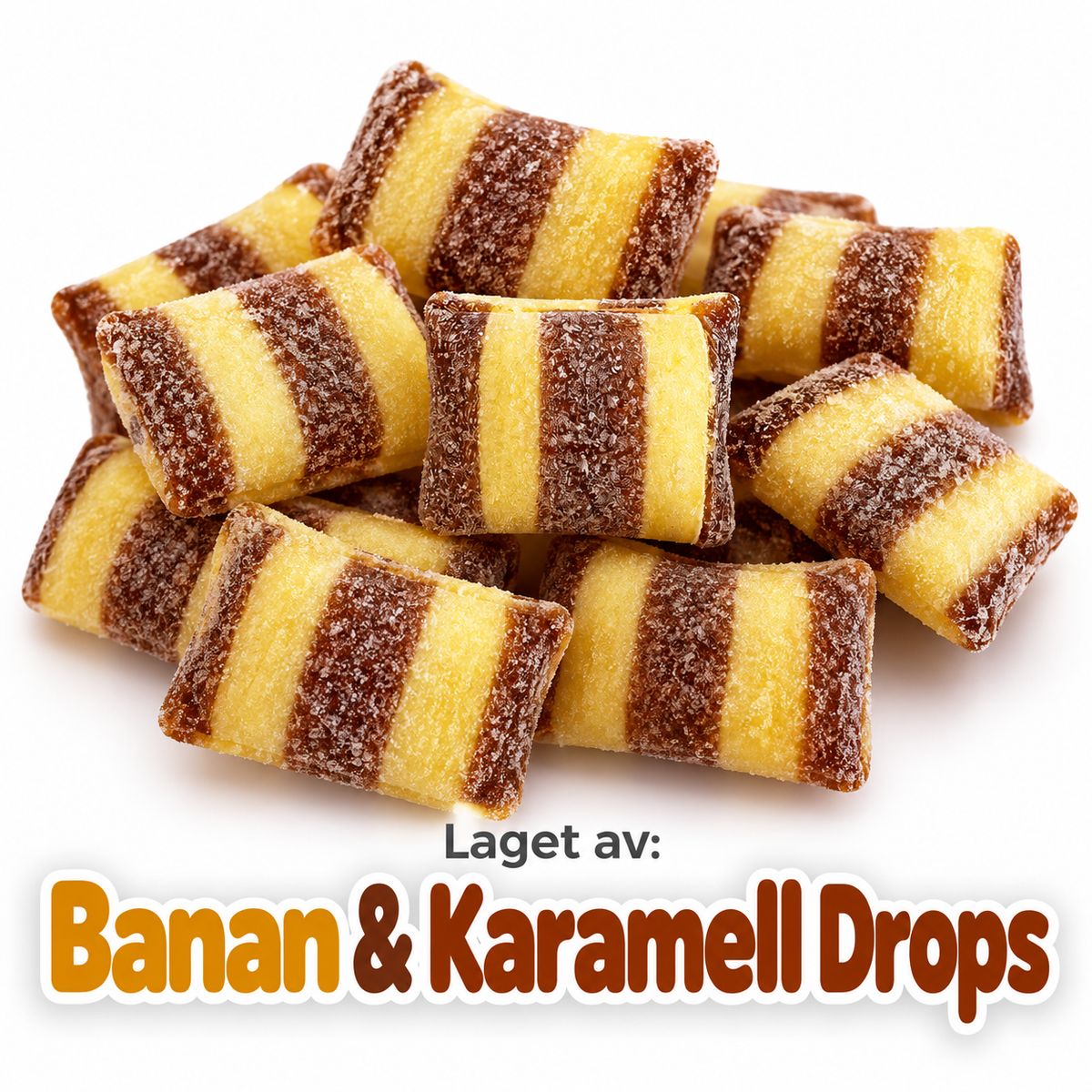 Frysetørket Banankarameller