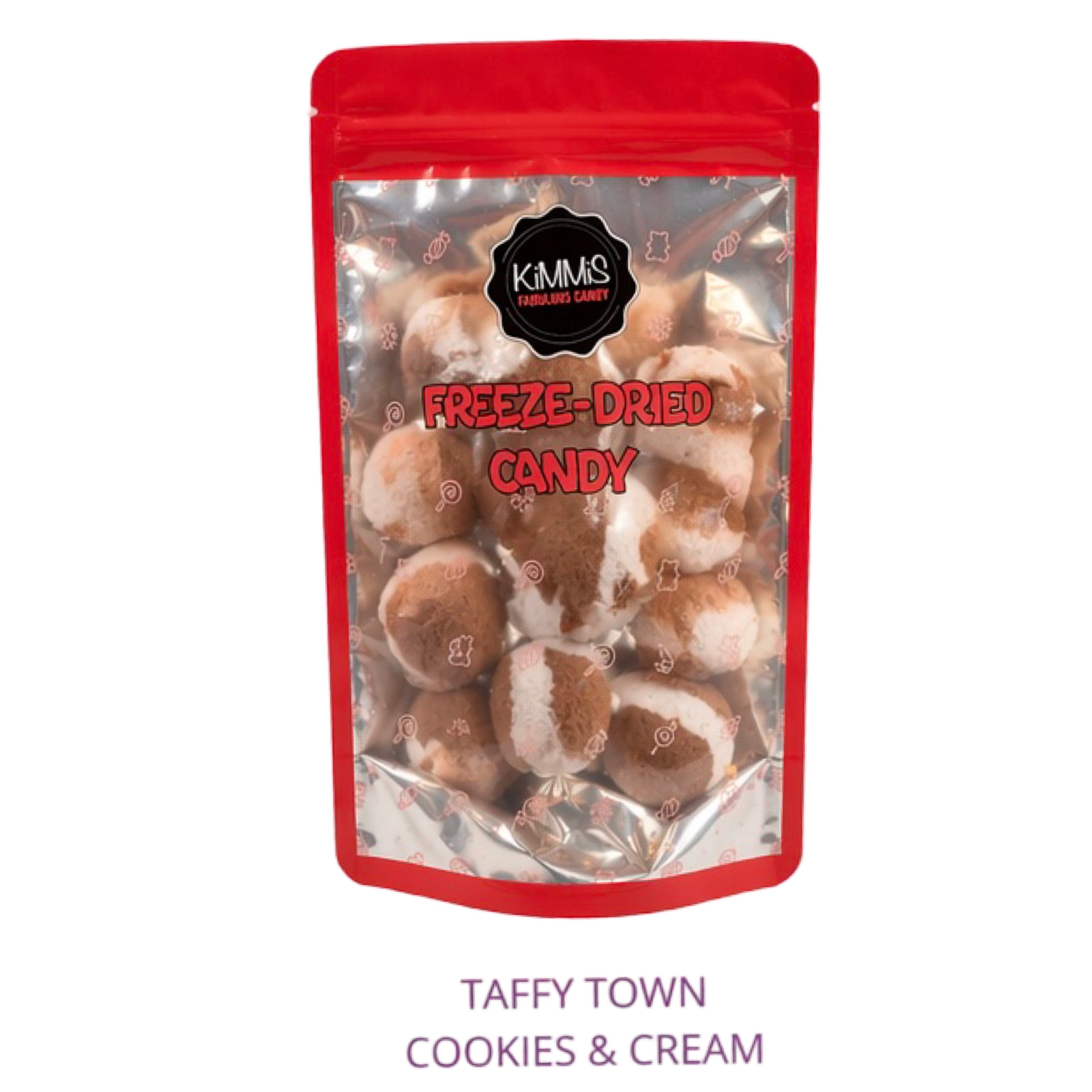 Frysetørket Cookies & Cream Taffy – Luftig & Sprø (KOMMER SNART)