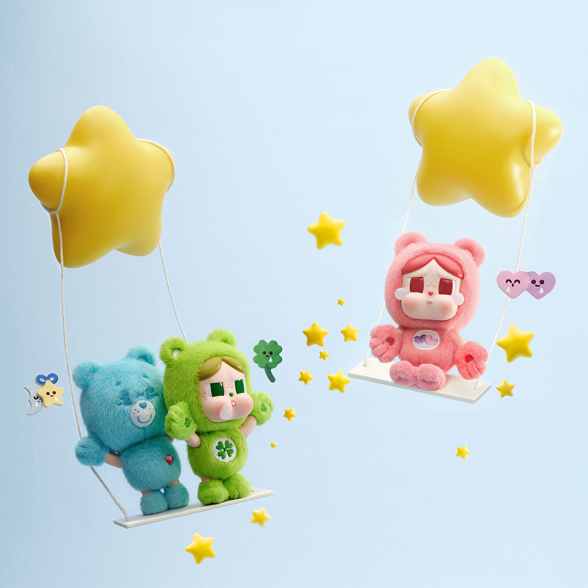 POP MART CRYBABY × Care Bears Series - Vinyl Plush Pendant