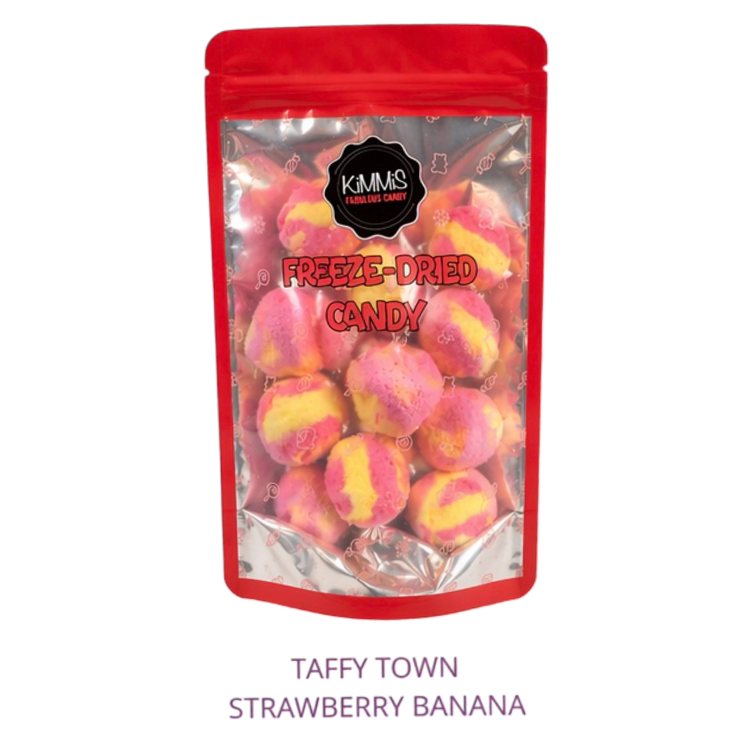 Frysetørket Strawberry Banana Taffy – Luftig & Sprø (KOMMER SNART)