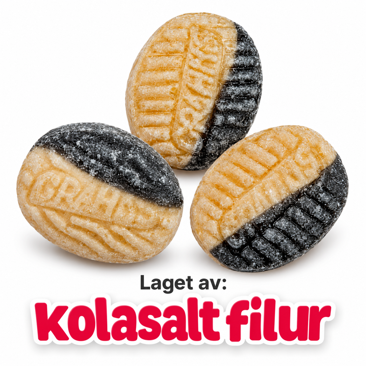 Frysetørket Karamell & Salmiakk Filur