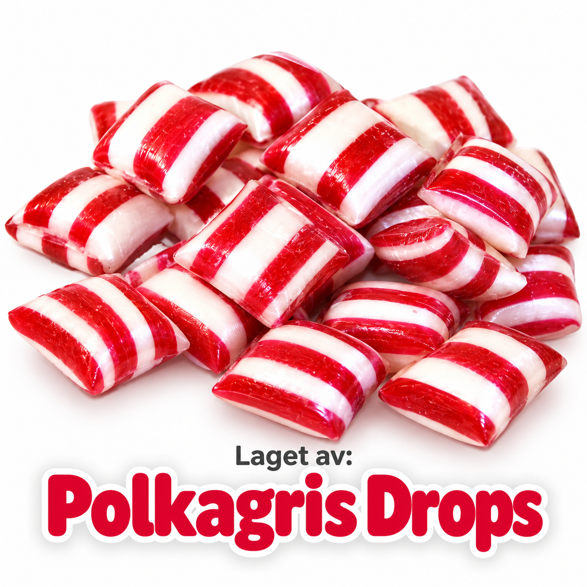 Frysetørket Polkagris Drops