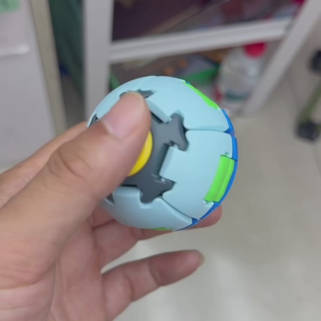 Rotating Fidget Ball – Stressball med roterende spinner