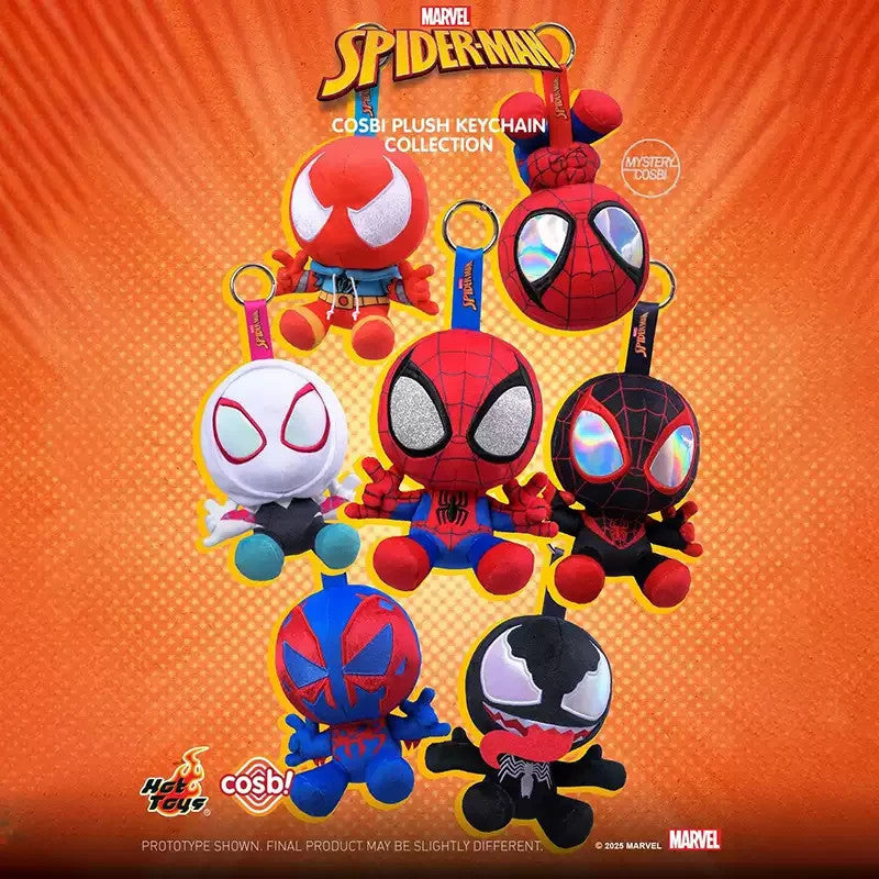 Marvel Spider-Man COSBI Series Plush Blind Box Keychain